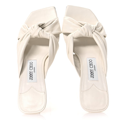 Jimmy Choo Nappa Avenue 50 Mules 37 Latte 2 of 7