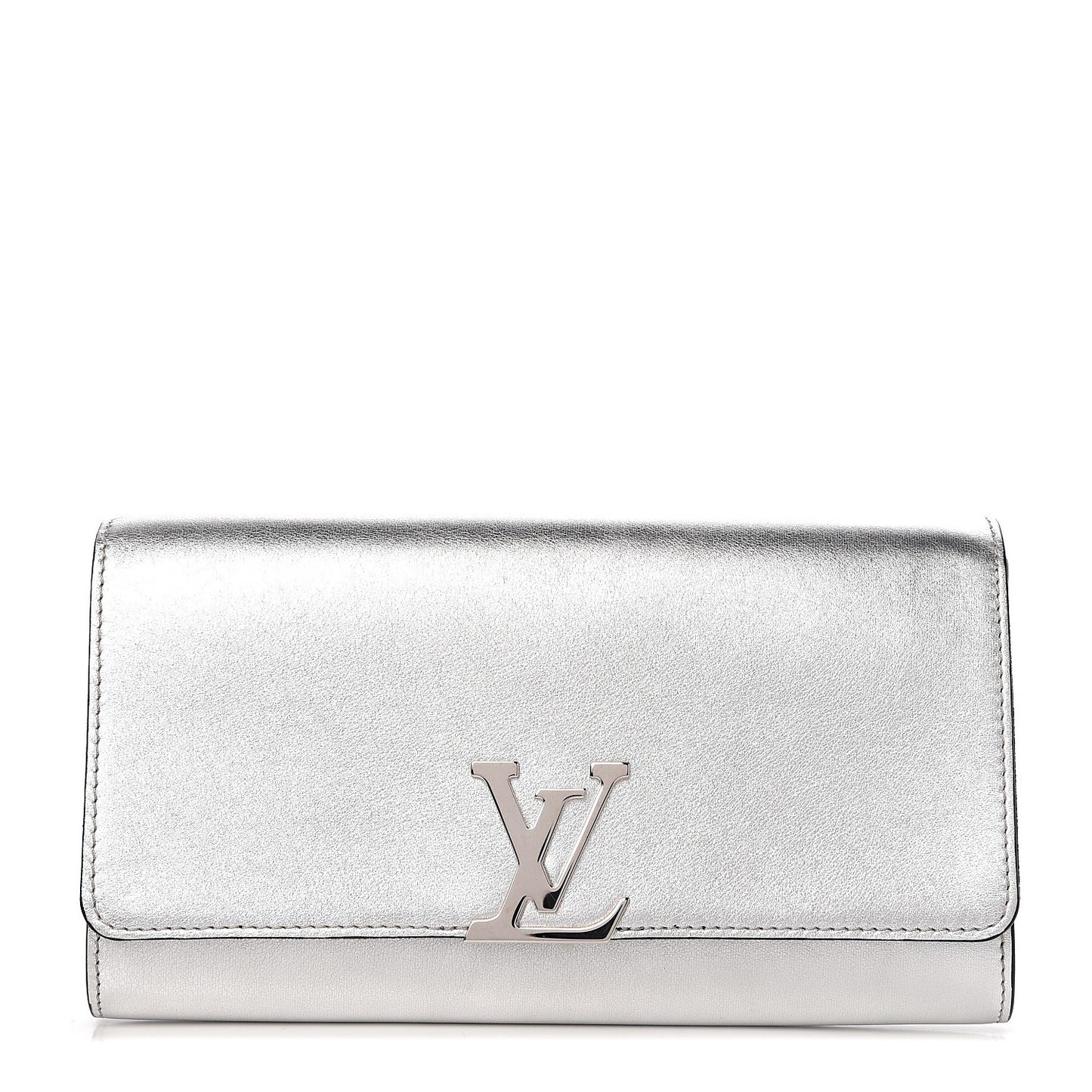 Calfskin Neo Sobe Louise EW Clutch Silver