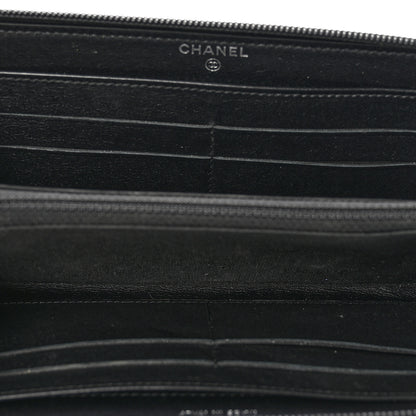 Chanel Caviar Large Timeless CC Zip Around Wallet Black 5 of 8
