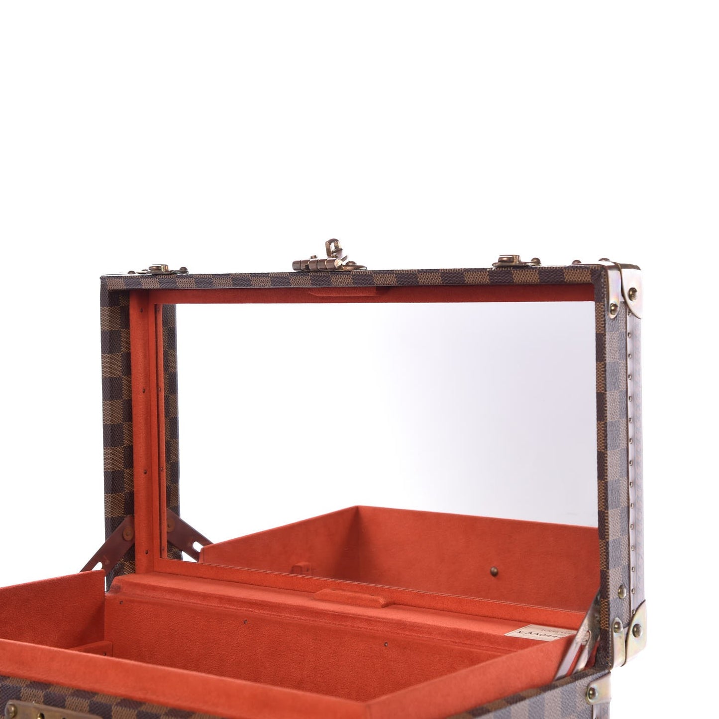 Damier Ebene Boite Bouteilles et Glace Beauty Train Case