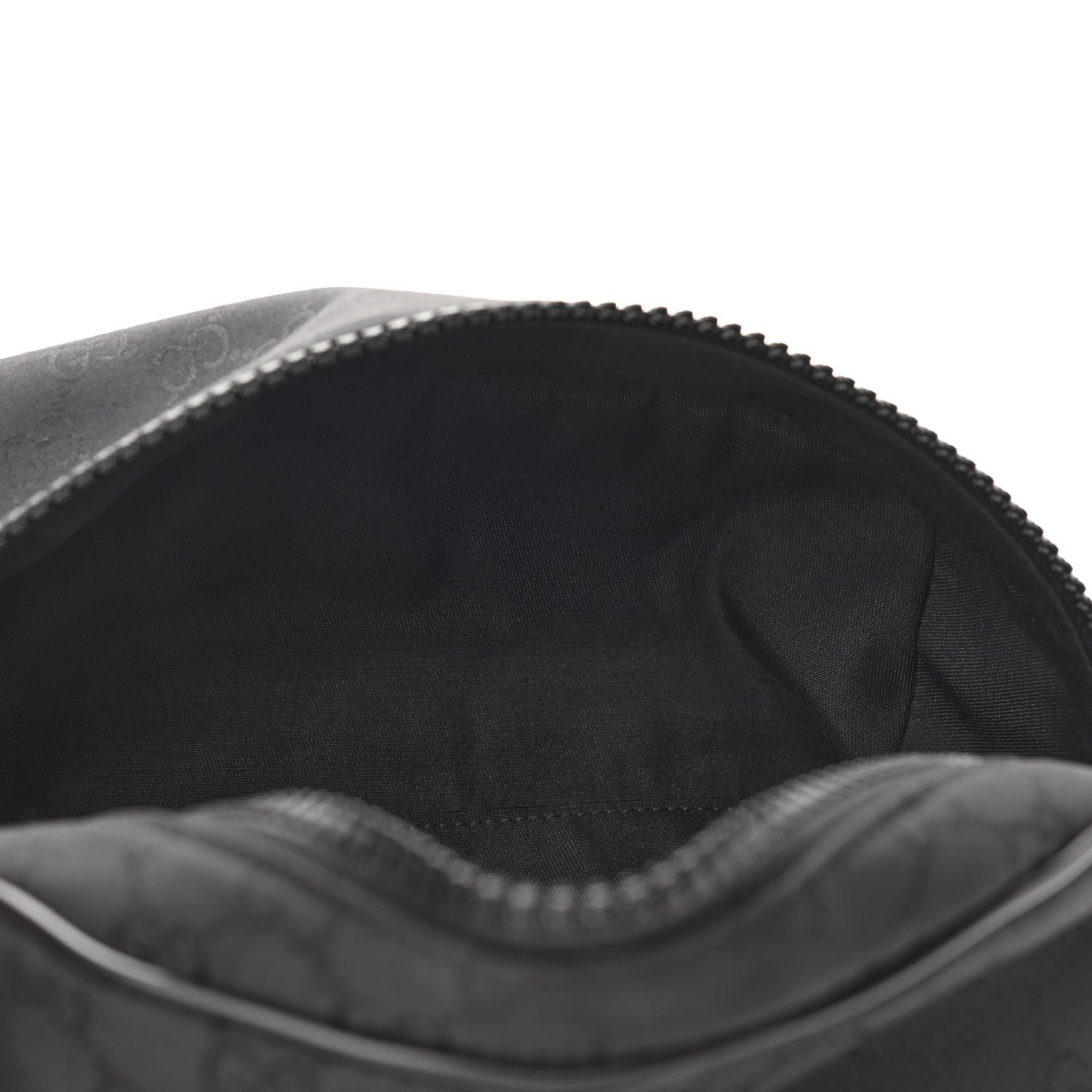 Nylon Monogram Fanny Pack Belt Bag Black