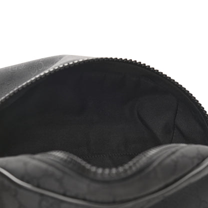 Gucci Nylon Monogram Fanny Pack Belt Bag Black 5 of 10
