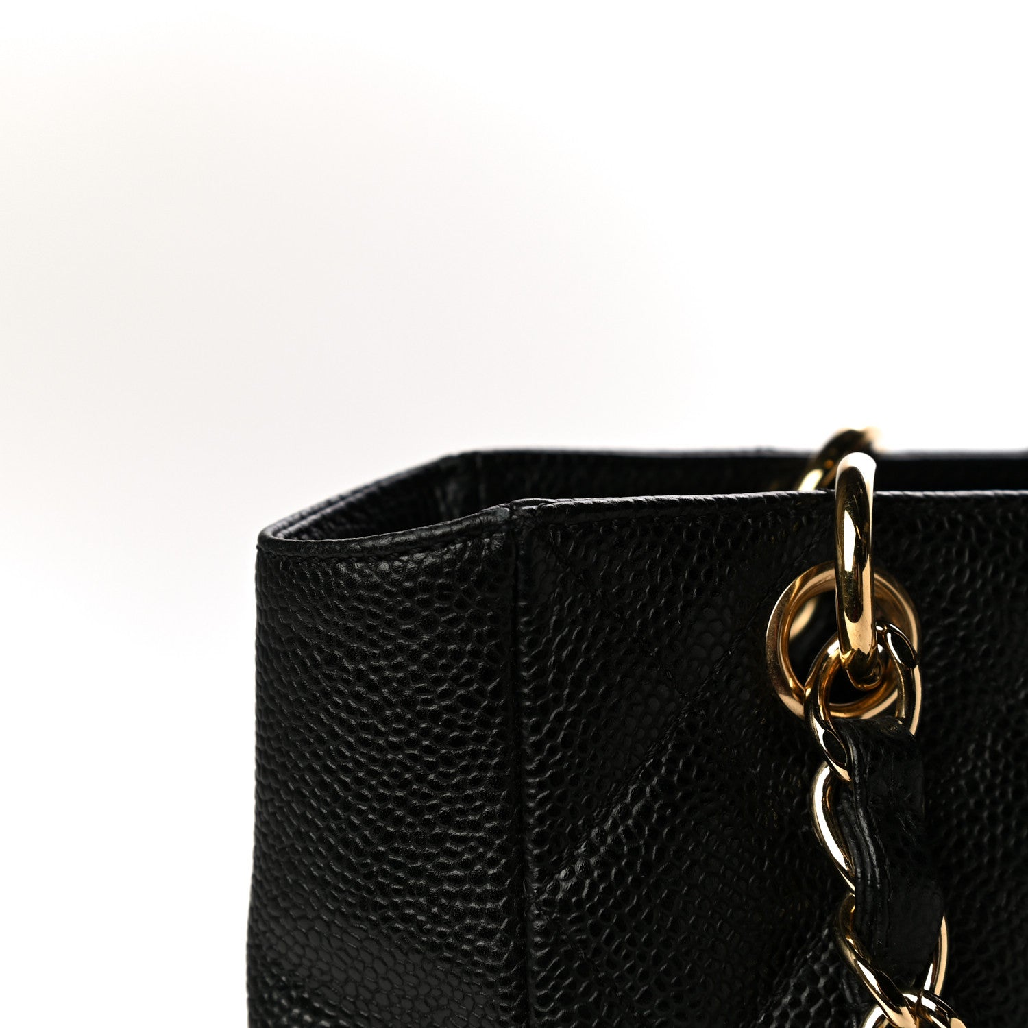 Chanel Caviar Quilted Petit Shopping Tote PST Black 15 of 19