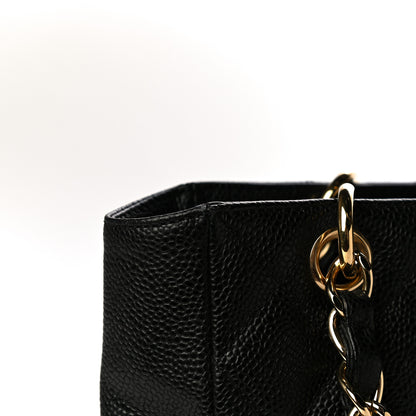 Chanel Caviar Quilted Petit Shopping Tote PST Black 15 of 19