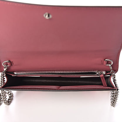 Gucci GG Supreme Monogram Blooms Chain Wallet Beige Multicolor Dry Rose 5 of 9