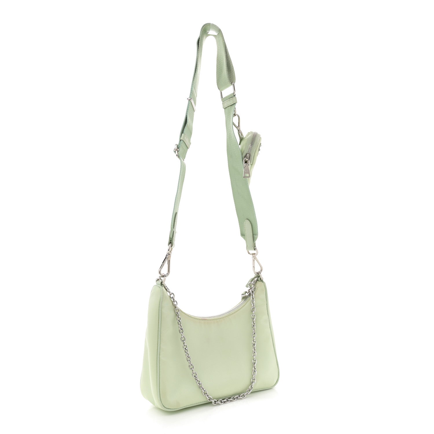 Prada Re-Nylon Saffiano Re-Edition 2005 Shoulder Bag Acqua 3 of 15