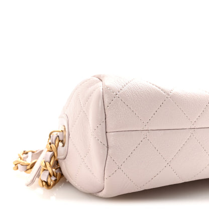 Chanel Shiny Lambskin Quilted Small Fashion Therapy Bowling Bag Lilac 9 of 11