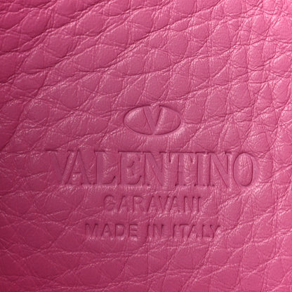 Valentino Garavani Pebbled Calfskin Medium Rockstud Flip Lock Crossbody Bag Ninphea 6 of 9