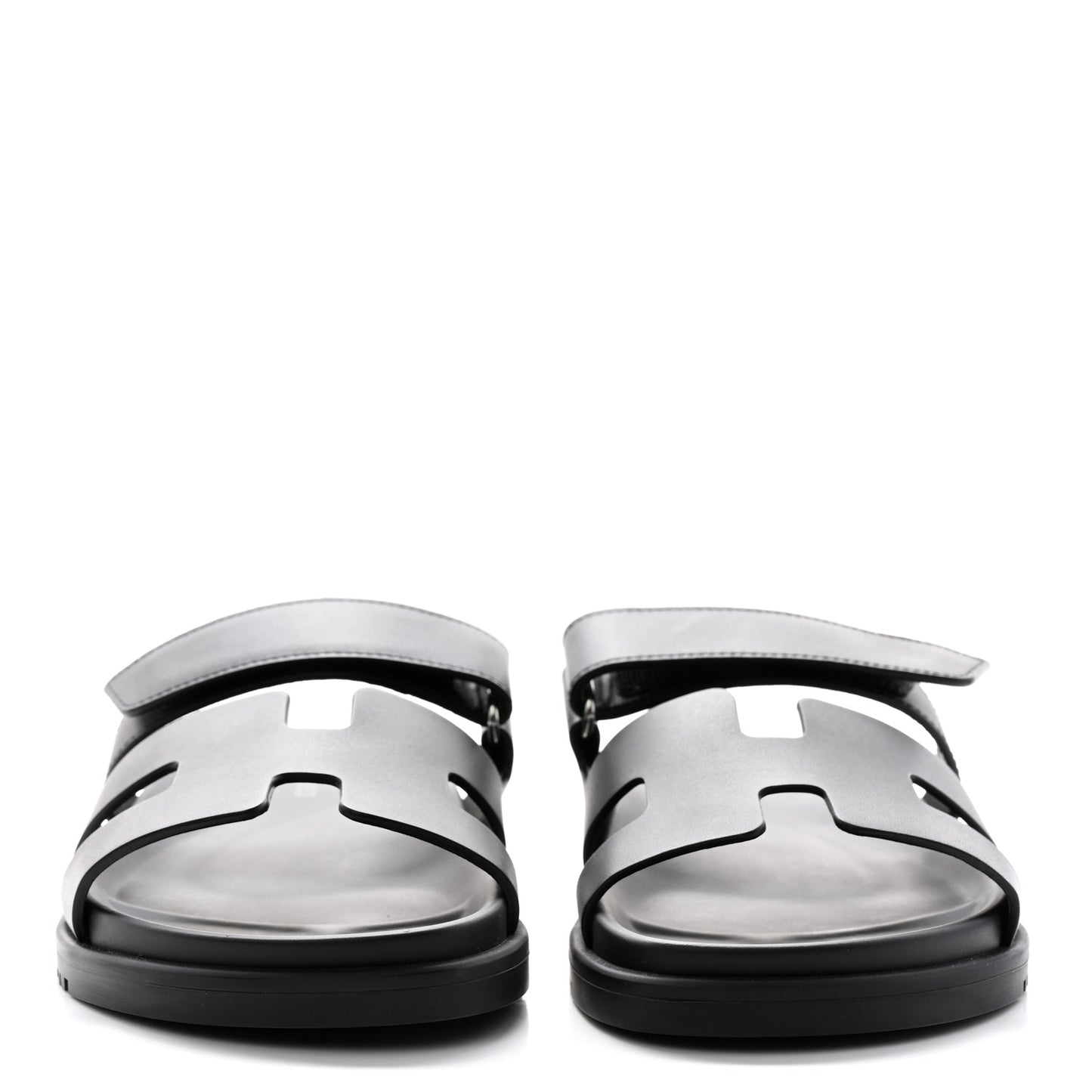 Calfskin Womens Chypre Sandals 37.5 Black