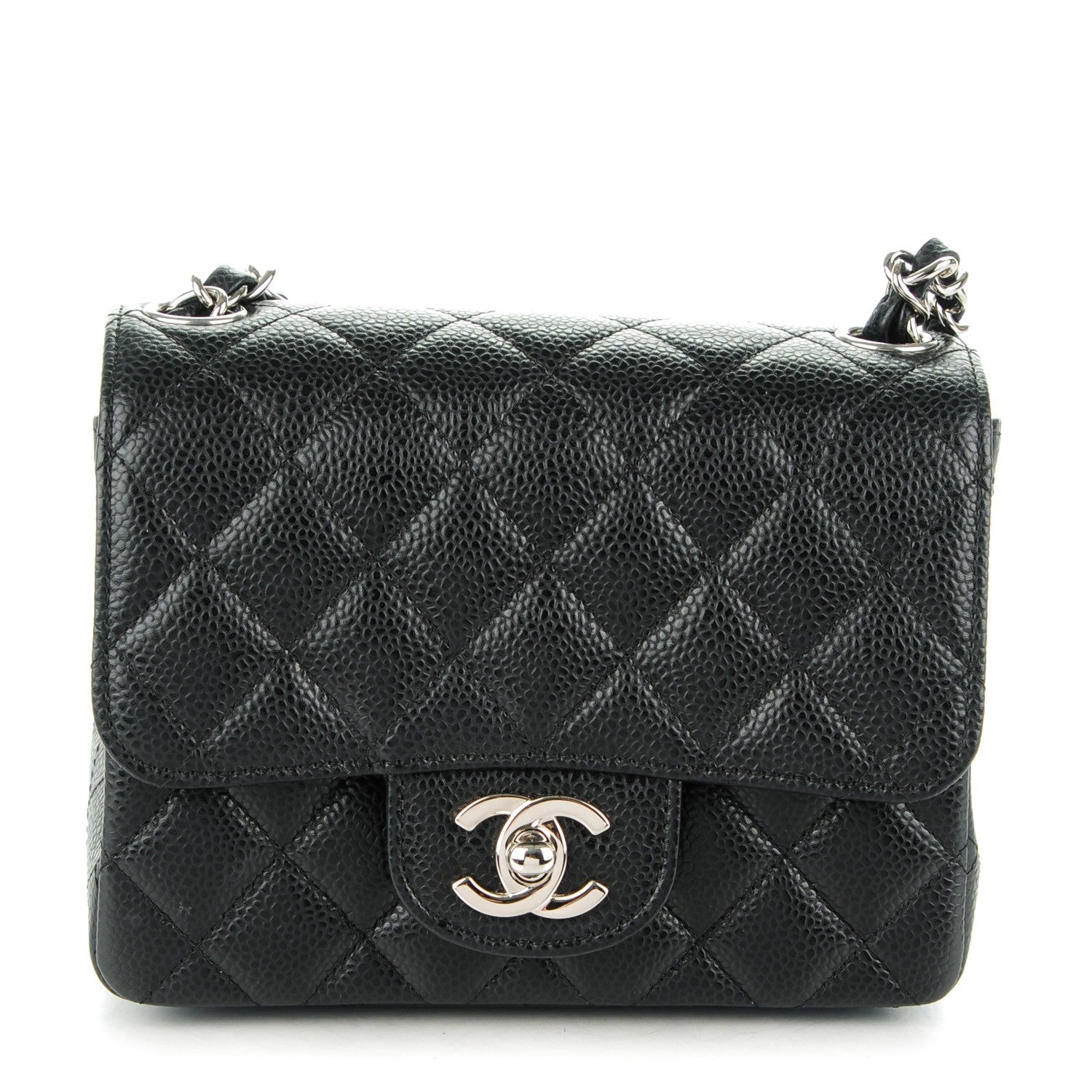 Chanel Caviar Quilted Mini Square Flap Black 1 of 8