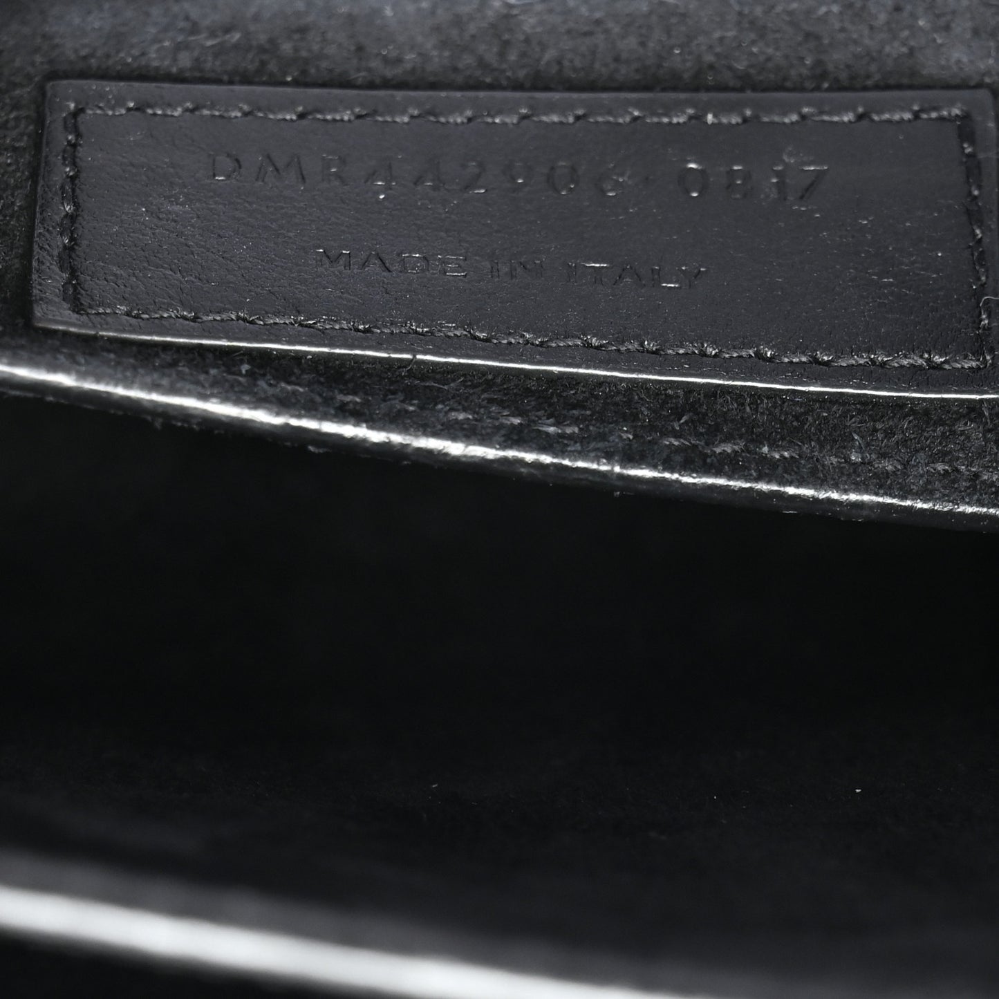 Calfskin Crocodile Embossed Medium Monogram Sunset Black