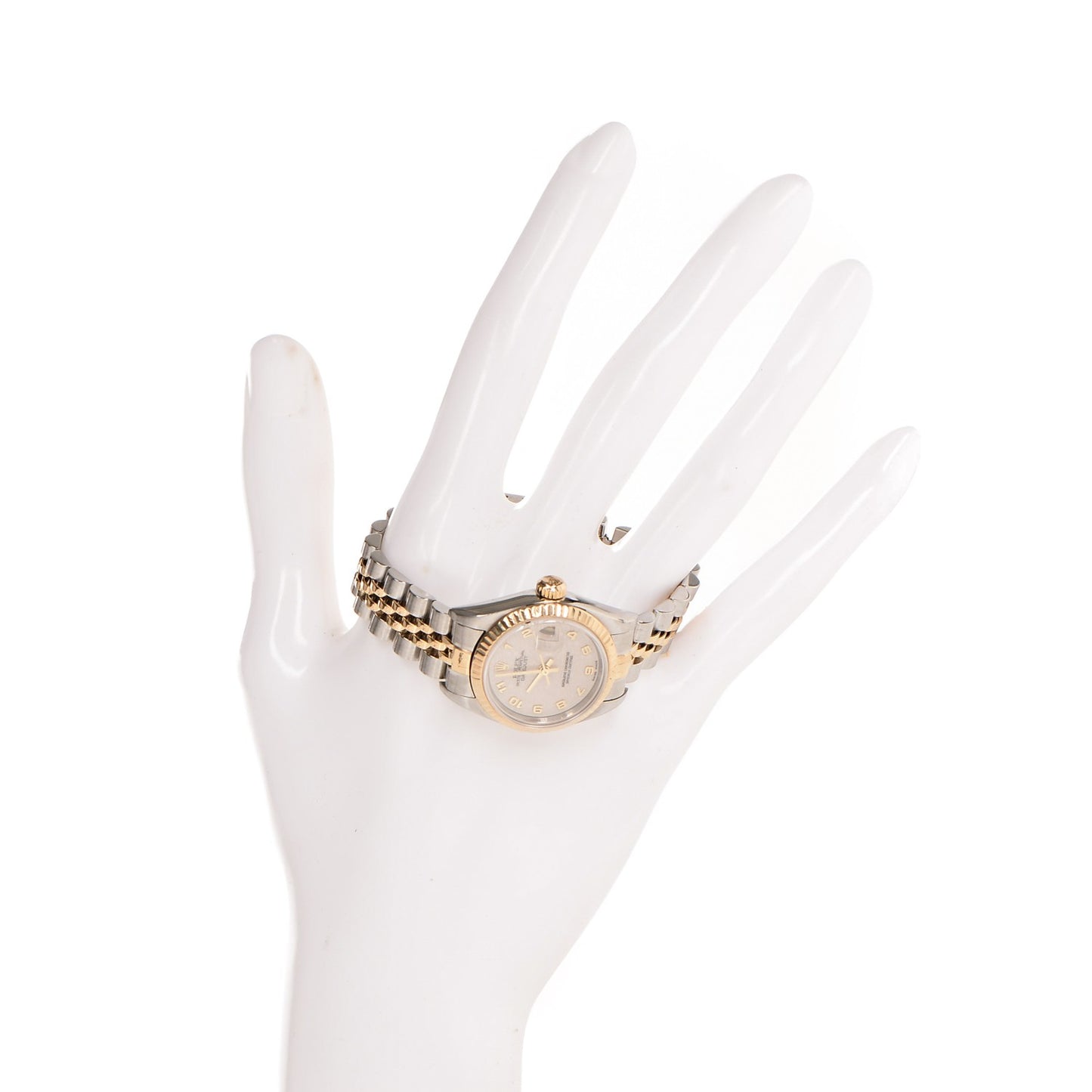 Stainless Steel 18K Yellow Gold 26mm Oyster Perpetual Datejust Watch White Jubilee 79173