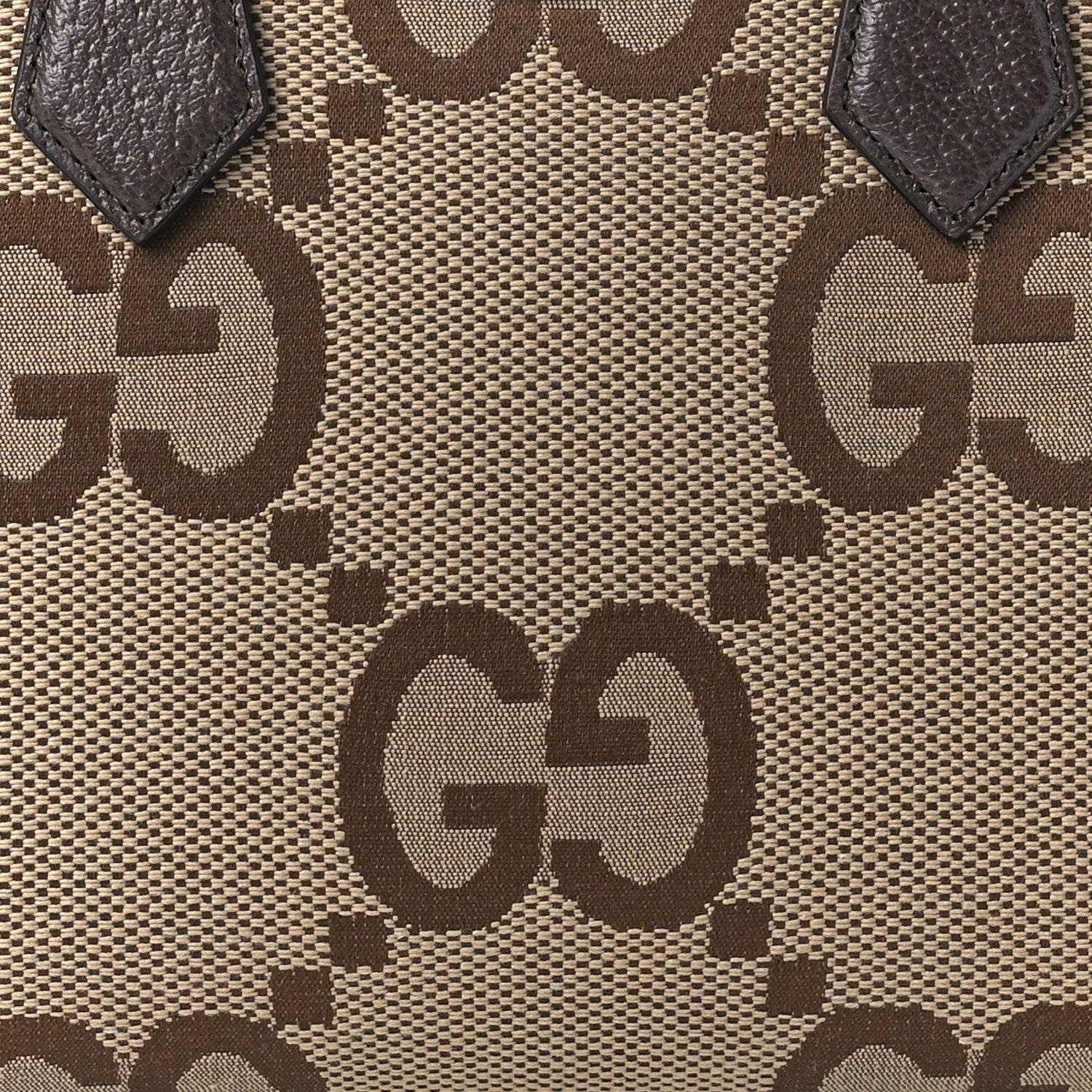 Gucci Monogram Jumbo GG Textured Dollar Calfskin Small Diana Tote Bag Camel Ebony New Acero Pomegranate Red 8 of 9
