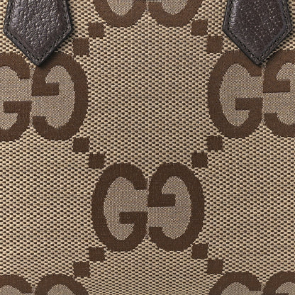 Gucci Monogram Jumbo GG Textured Dollar Calfskin Small Diana Tote Bag Camel Ebony New Acero Pomegranate Red 8 of 9
