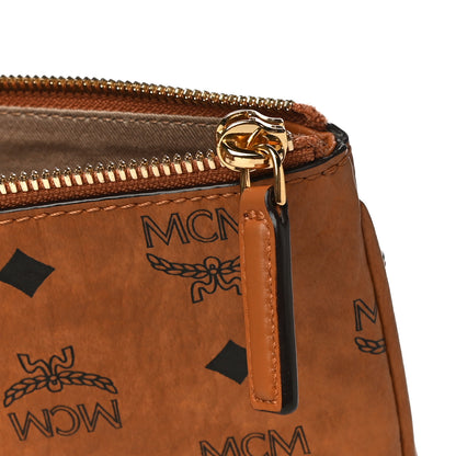 MCM Visetos Medium Crossbody Pouch Cognac 14 of 17