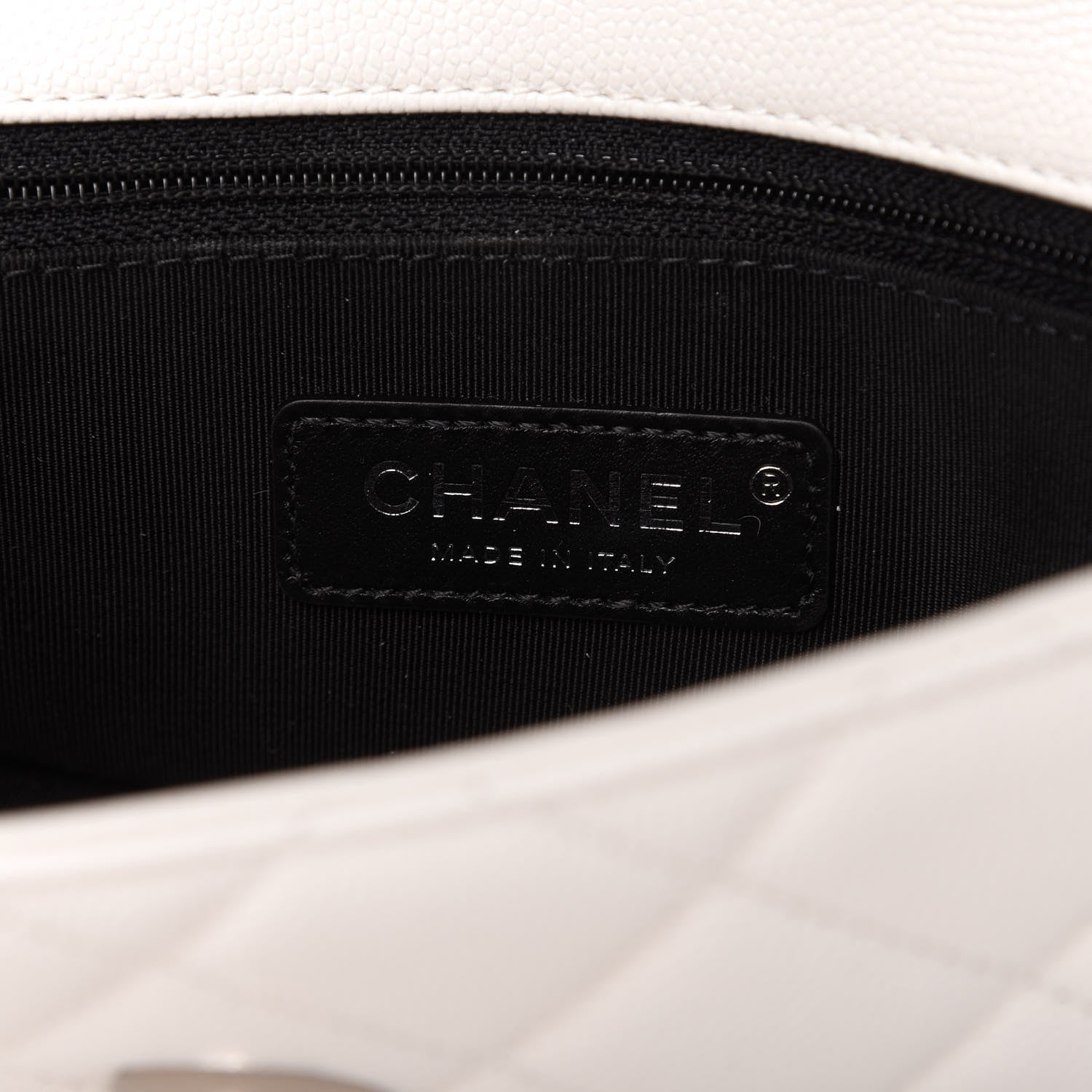 Chanel Caviar Quilted My Everything Small Flap White Black 8 of 11