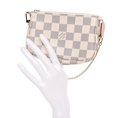 Louis Vuitton Damier Azur Mini Pochette Accessories 2 of 10