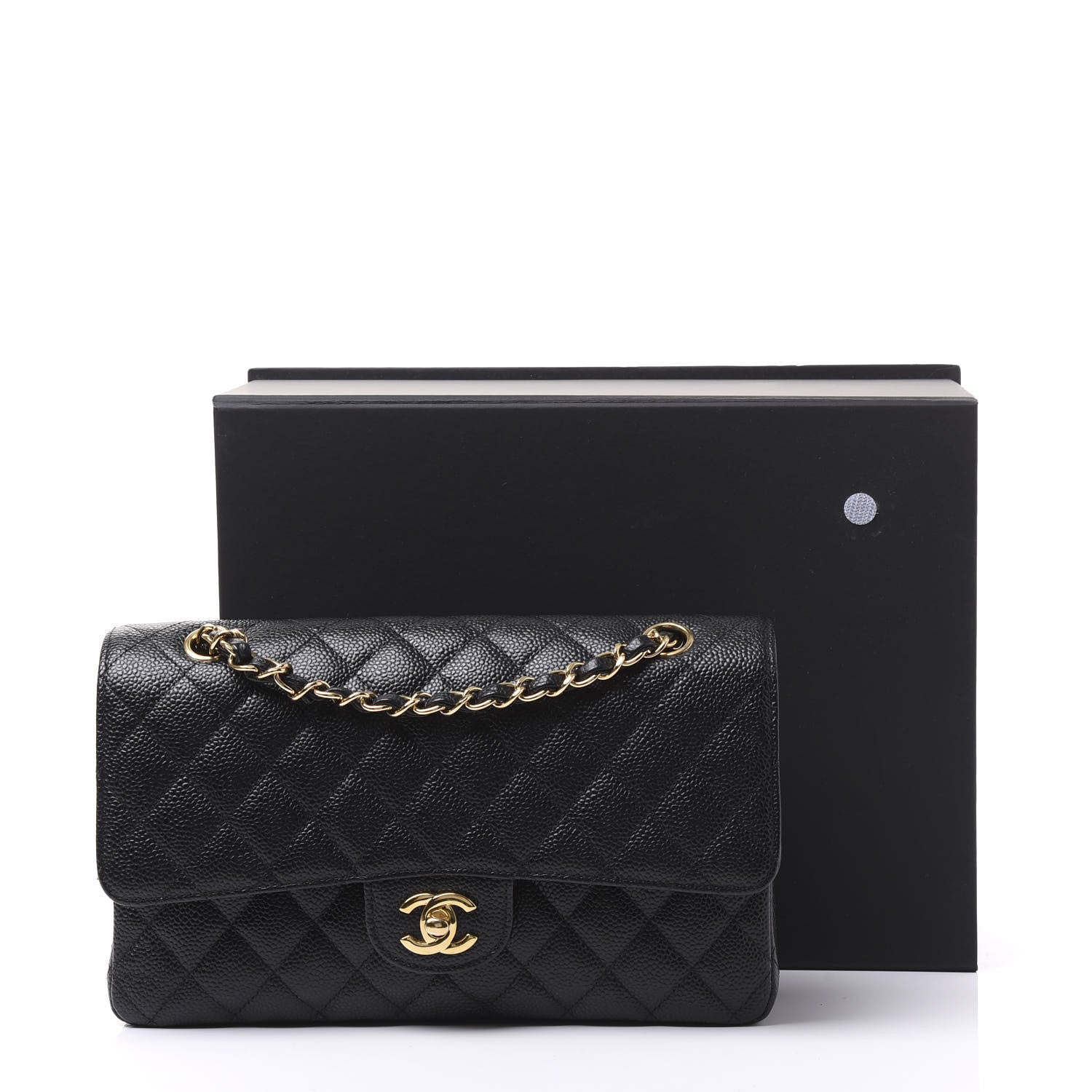Chanel Caviar Quilted Medium Double Flap Black 10 of 10