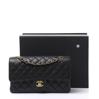 Chanel Caviar Quilted Medium Double Flap Black 10 of 10