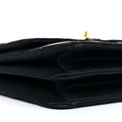 Chanel Satin Quilted Extra Mini Rectangular Flap Black 7 of 15