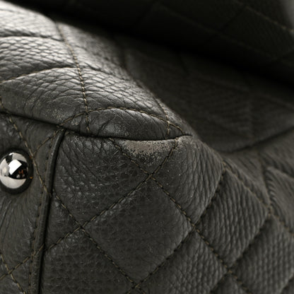 Chanel Calfskin Quilted XXL Travel Flap Bag Khaki 11 of 12