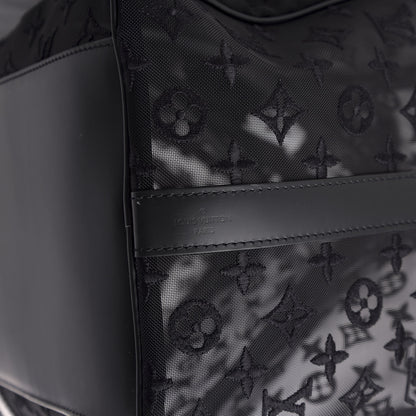 Louis Vuitton Monogram See Through Keepall Bandouliere 50 Black 9 of 11