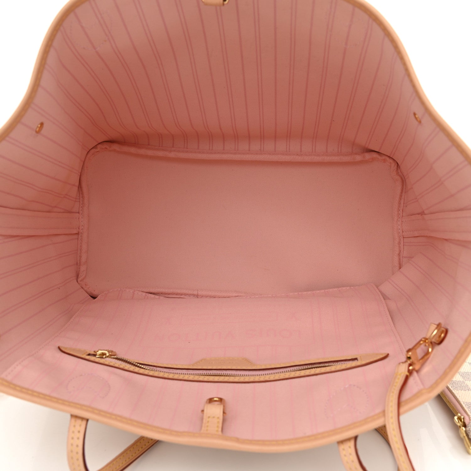 Louis Vuitton Damier Azur Neo Neverfull MM Rose Ballerine 6 of 10