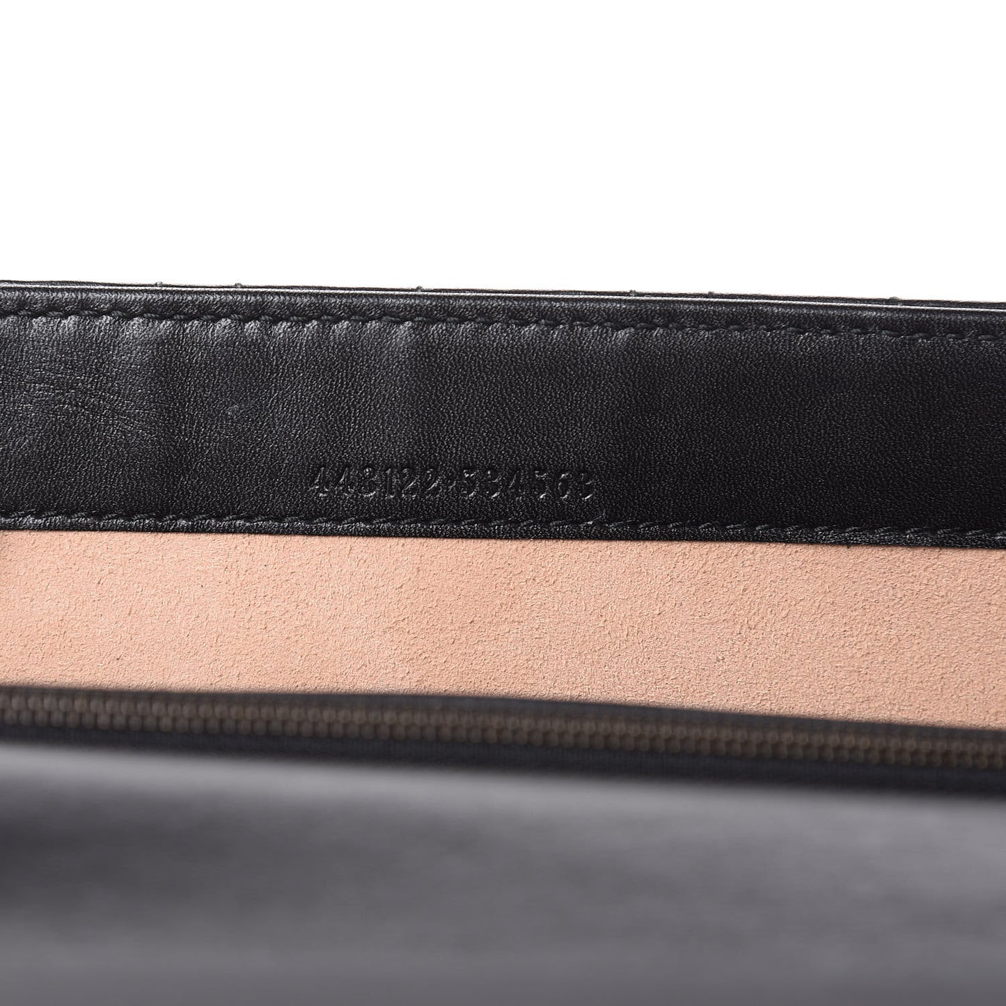 Calfskin Matelasse Mini Pearly GG Marmont Chain Wallet Black