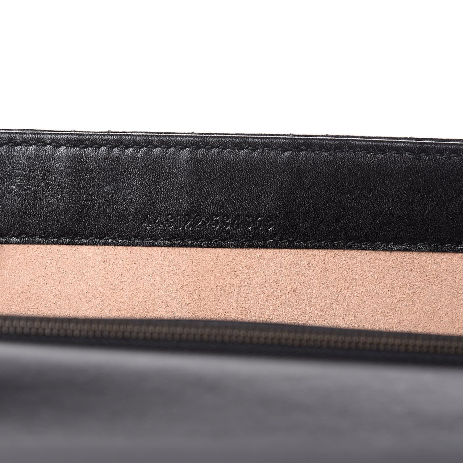 Gucci Calfskin Matelasse Mini Pearly GG Marmont Chain Wallet Black 7 of 12