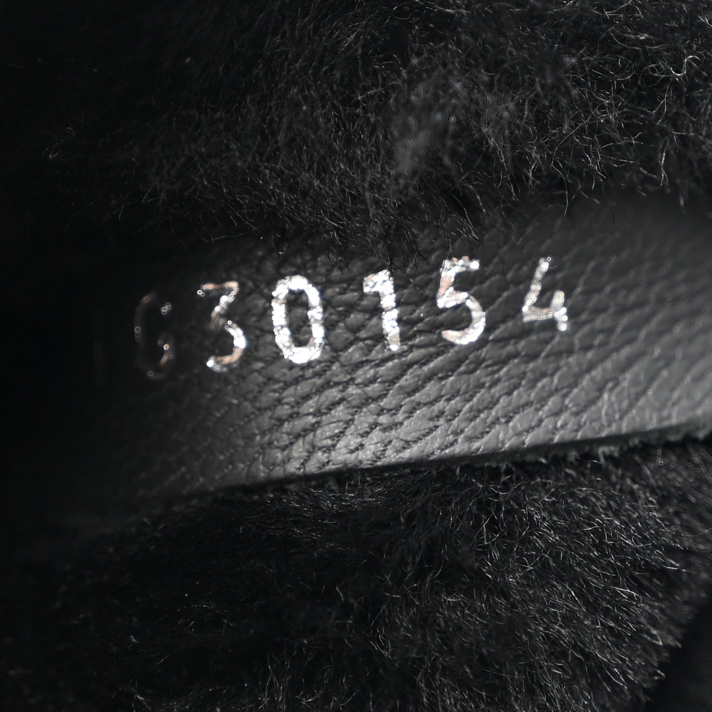 Goatskin Suede Shearling CC Short Boots 38 Black