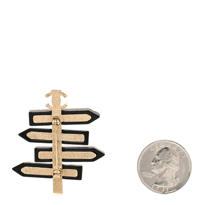 Chanel Resin Chanel By The Sea Sign Brooch Multicolor 2 of 3
