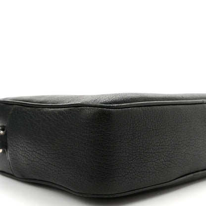 Saint Laurent Grained Lambskin Monogram Lou Camera Bag Black 9 of 11