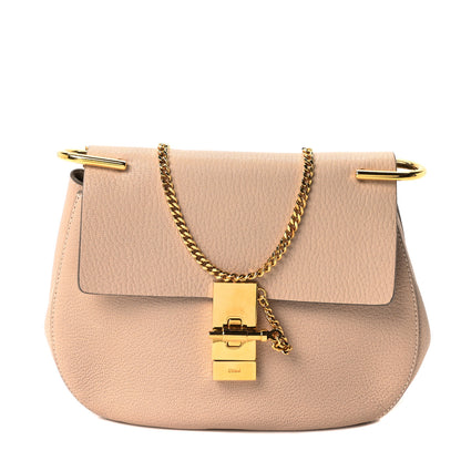Chloe Grained Lambskin Drew Shoulder Bag Abstract White 1 of 10