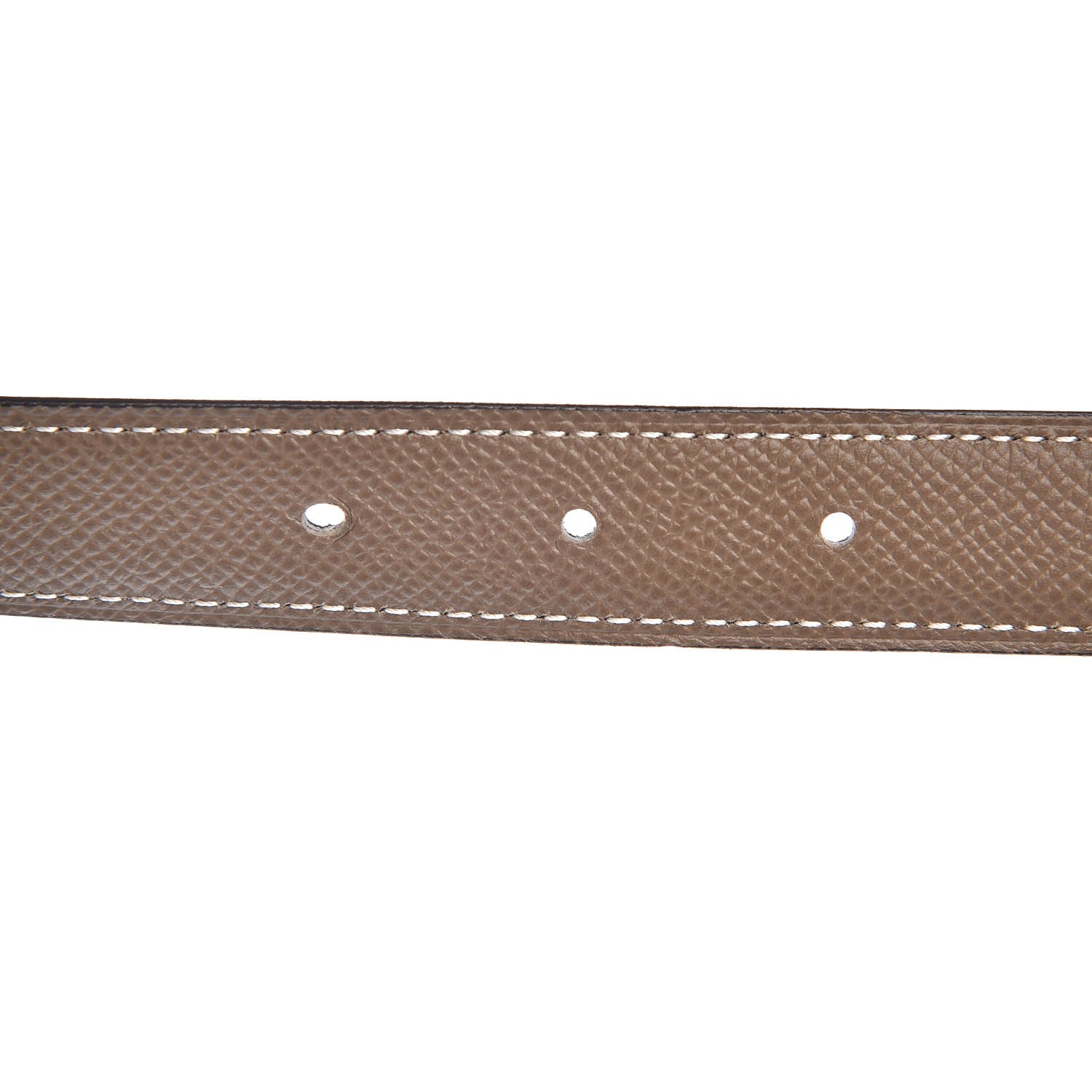 Hermes Swift Epsom 24mm Mini Constance H Belt 85 Black Etoupe 5 of 7
