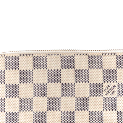 Louis Vuitton Damier Azur Clemence Wallet Rose Ballerine 7 of 11