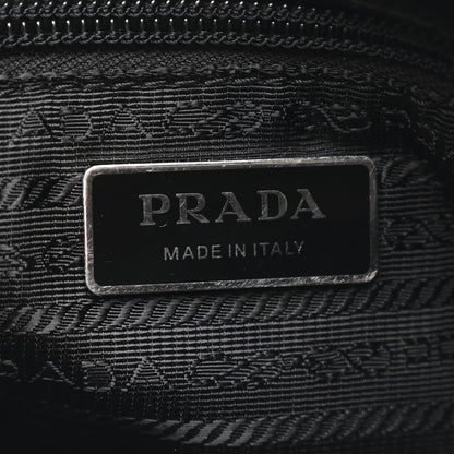 Prada Re-Nylon Vela Saffiano Pocket Double Zip Shoulder Bag Black 6 of 10