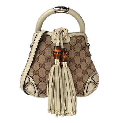 Gucci Monogram Mini Indy Top Handle Bag White 12 of 13