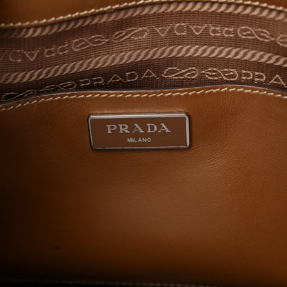 Prada Soft Calfskin Tote Cannella 7 of 20
