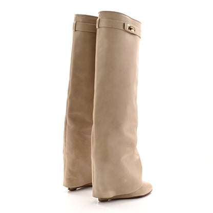 Givenchy Calfskin Shark Lock Pant Boots 40 Beige 4 of 8