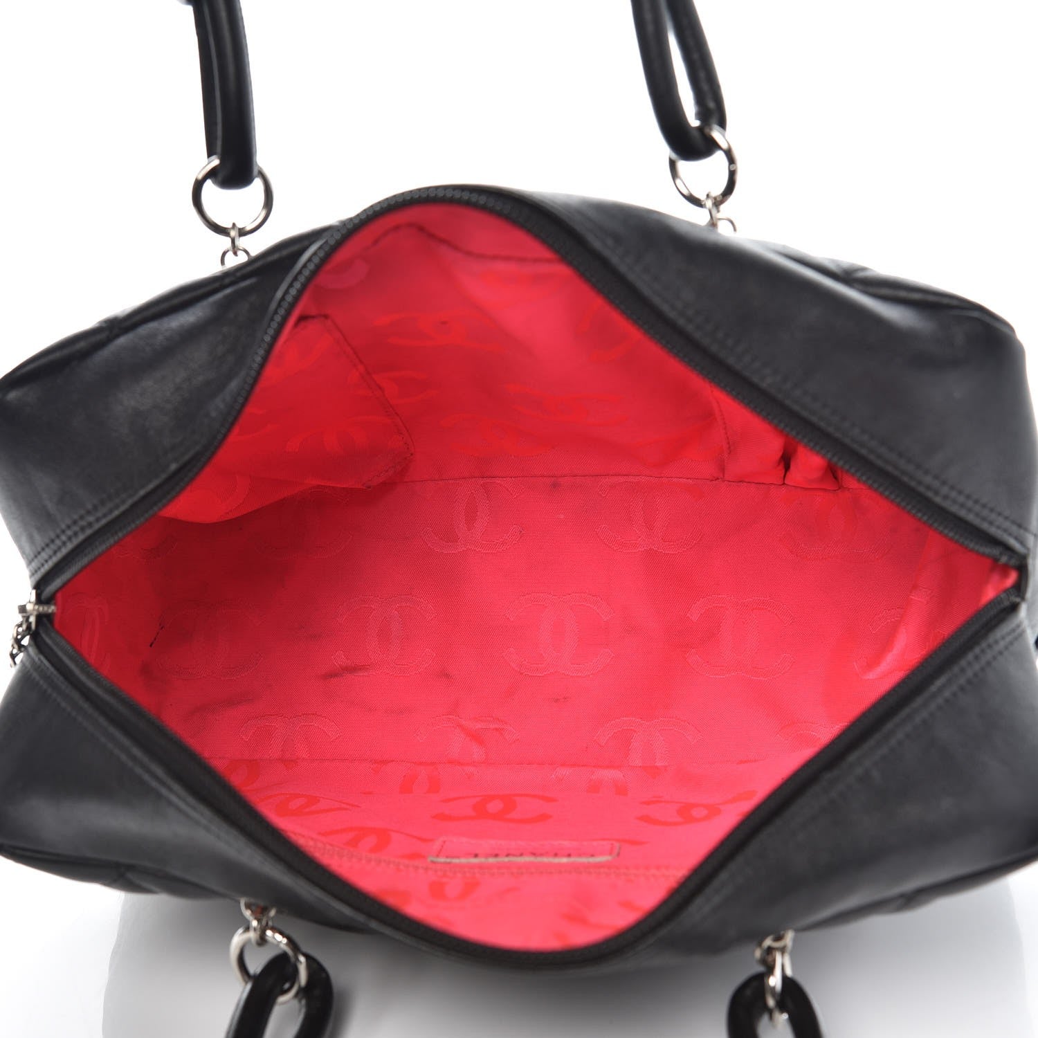 Chanel Calfskin Quilted Large Cambon Bowler Black 5 of 17