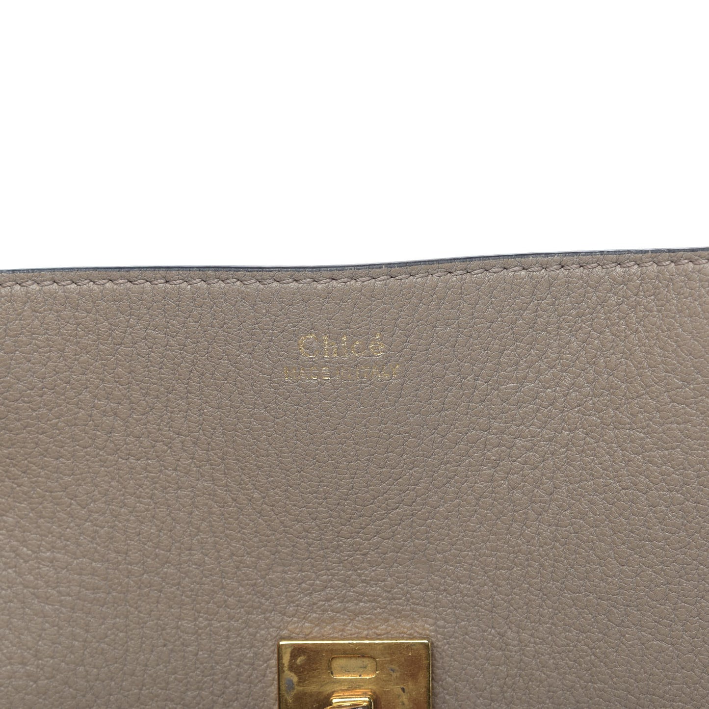Grained Lambskin Drew Shoulder Bag Motty Grey