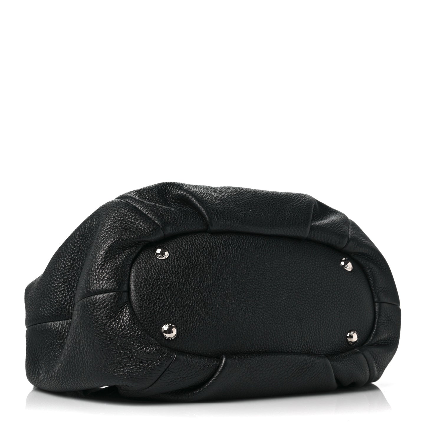 Vitello Daino Shopping Tote Black