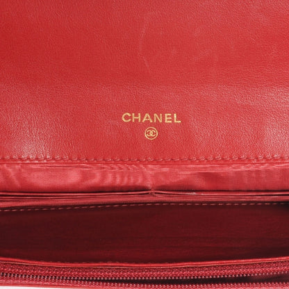 Chanel Caviar CC Flap Clutch Wallet Red 7 of 9