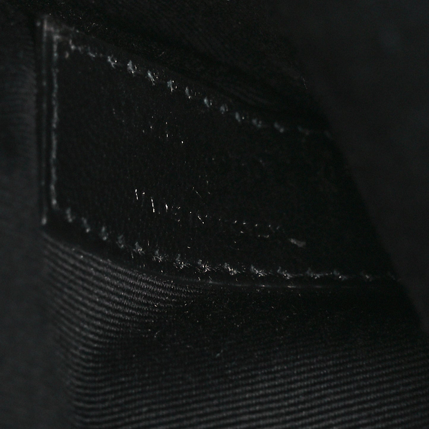 Calfskin Crocodile Embossed Uptown Monogram Clutch Black