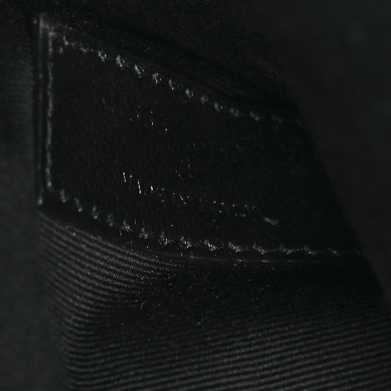 Saint Laurent Calfskin Crocodile Embossed Uptown Monogram Clutch Black 7 of 8