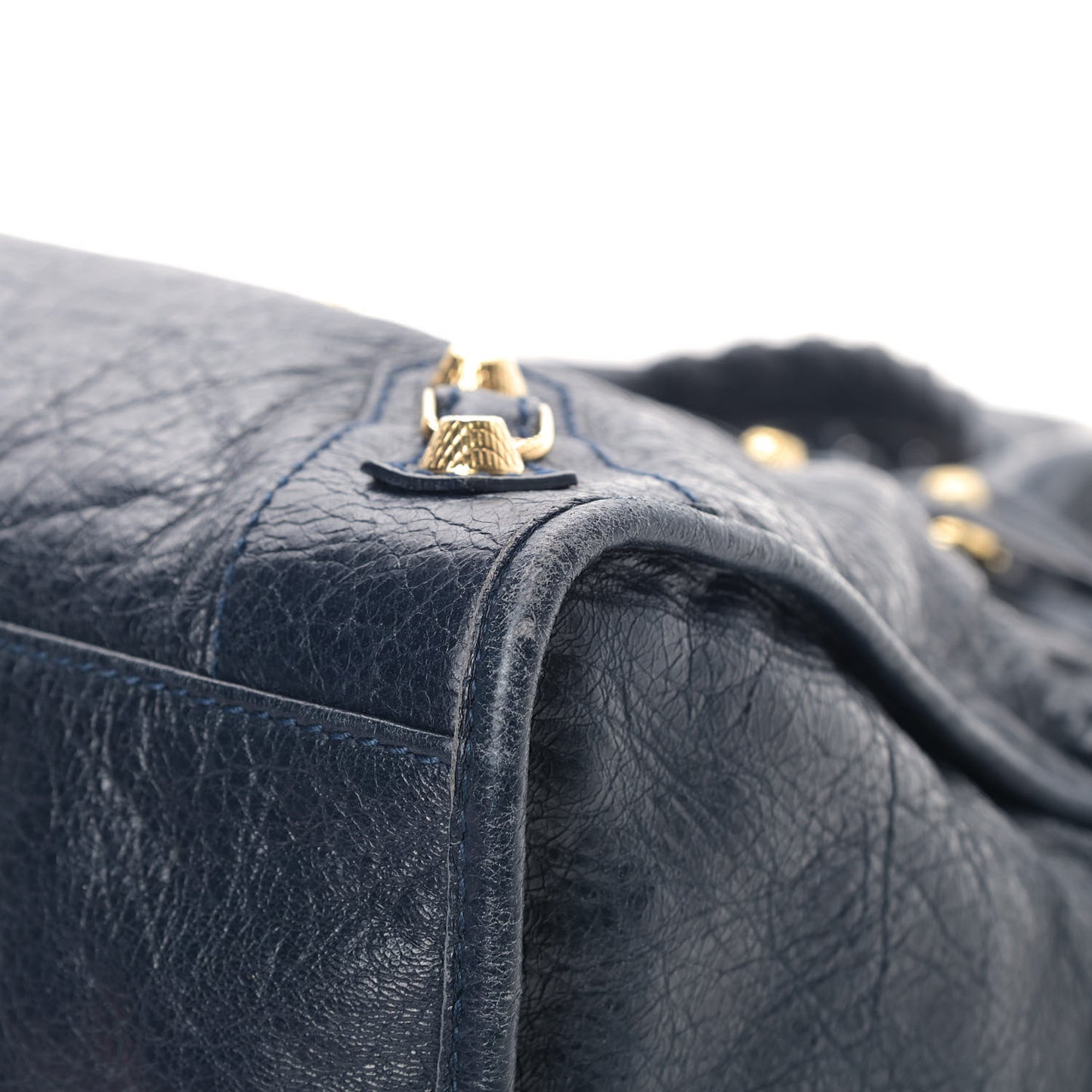 Agneau Giant 12 Gold Hardware City Bleu Obscur