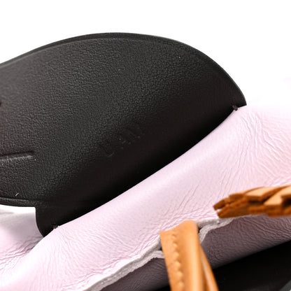 Hermes Milo Lambskin Grigri Rodeo Pegase Horse Bag Charm MM Mauve Pale Sesame Ebene 4 of 6