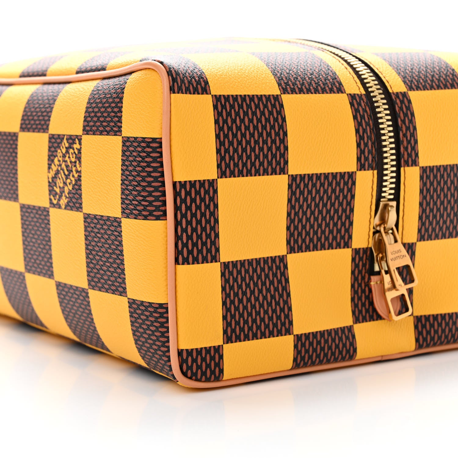 Louis Vuitton Damier Pop Shoes Bag Yellow 8 of 9