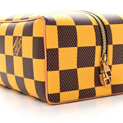 Louis Vuitton Damier Pop Shoes Bag Yellow 8 of 9