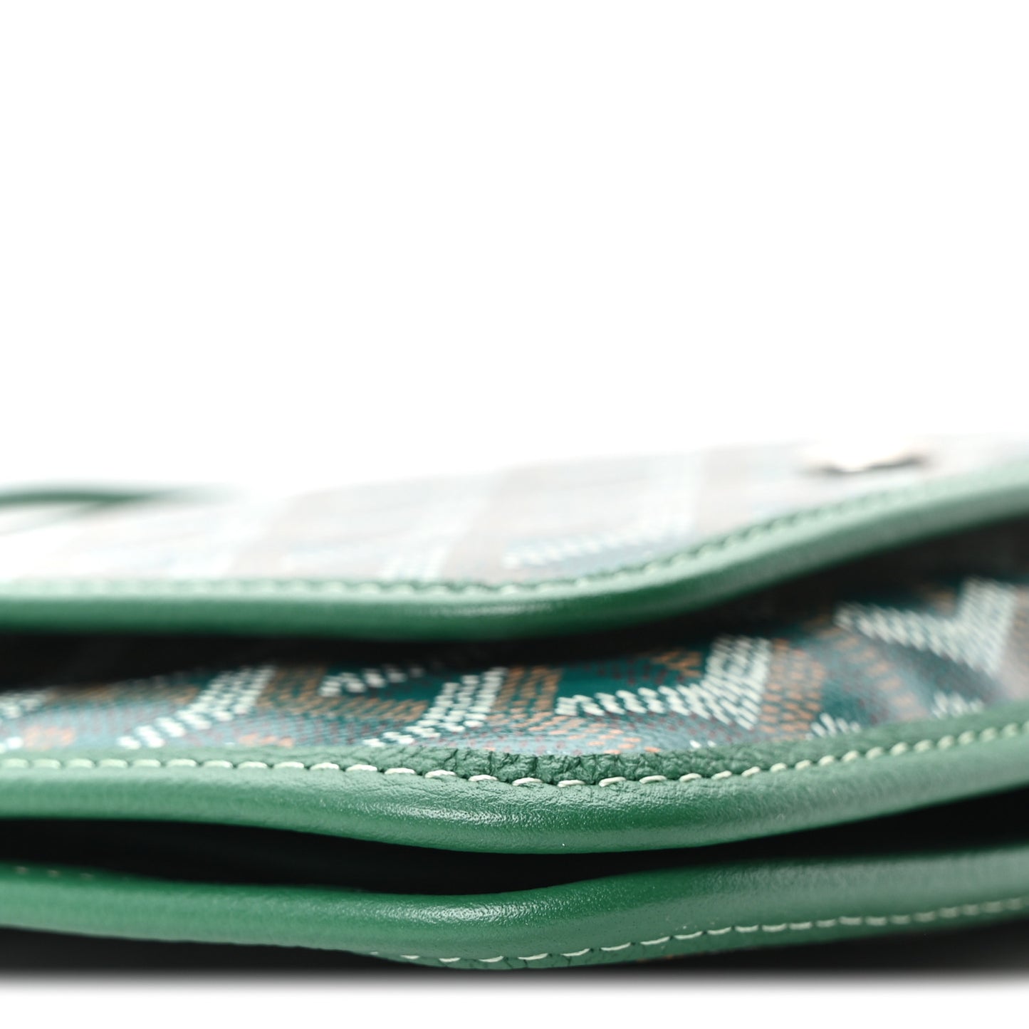 Goyardine Plumet Wallet Clutch Green